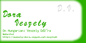 dora veszely business card